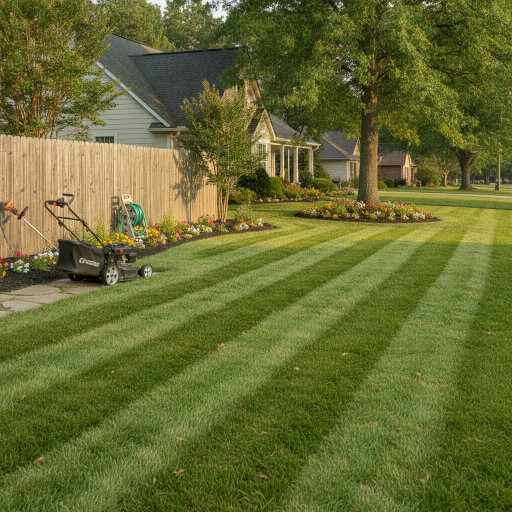 Lawn Maintenance - No Face and No Text